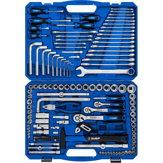 Набор инструмента универсальный 142 предм. Серия Профессионал. ЗУБР 27670-H142