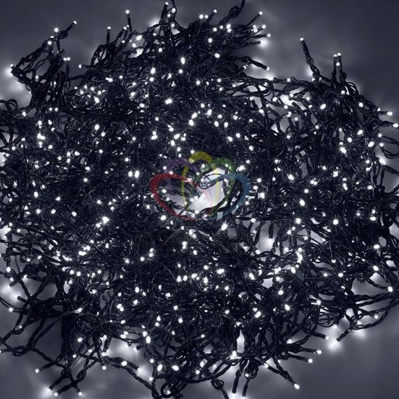 Гирлянда LED ClipLight 24V, 5 нитей по 20 м, диоды белые Neon-Night 323-505