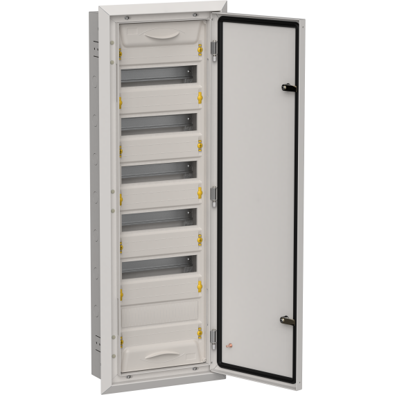 TITAN 5 Корпус металлический ЩРв-72 (1х72) 1005х365х130мм IP31 серый (одна дверь) IEK