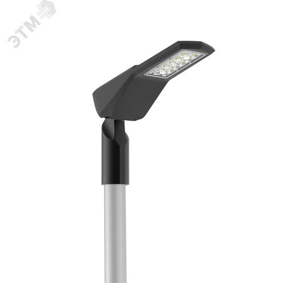 Светильник светодиодный ДКУ-50Вт 3000К Levante RUS Yard черный, кронштейн 60мм Вартон V1-S1-9R660-40L05-6605030