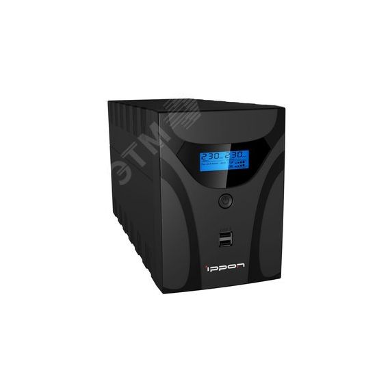 Источник бесперебойного питания Line-interactive Smart Power Pro II 1200 ВА/720 Вт фазы 1/1, Tower, 4хC13, RS232 и USB type B, c АКБ IPPON 1005583