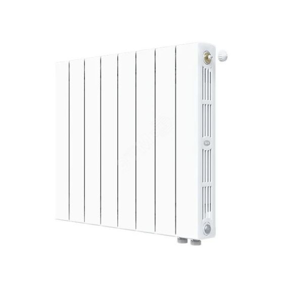 Радиатор биметаллический секционный 350/100/12 нижнее левое подключение белый RAL 9016 Rifar 4RS35.VL-12