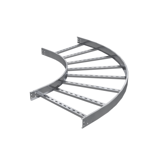 Угол горизонтальный 90 градусов 80х500, R600, 1,5 мм, AISI 304