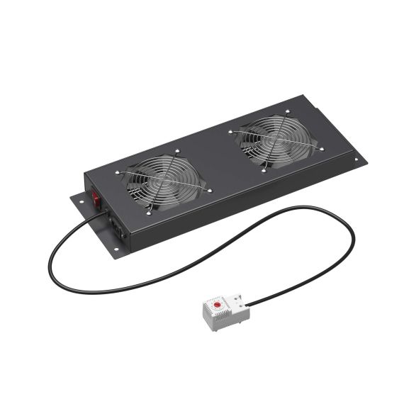 Потолочный модуль 2 вентилятора с термостатом для IT CQE/STI шириной 600мм, RAL9005