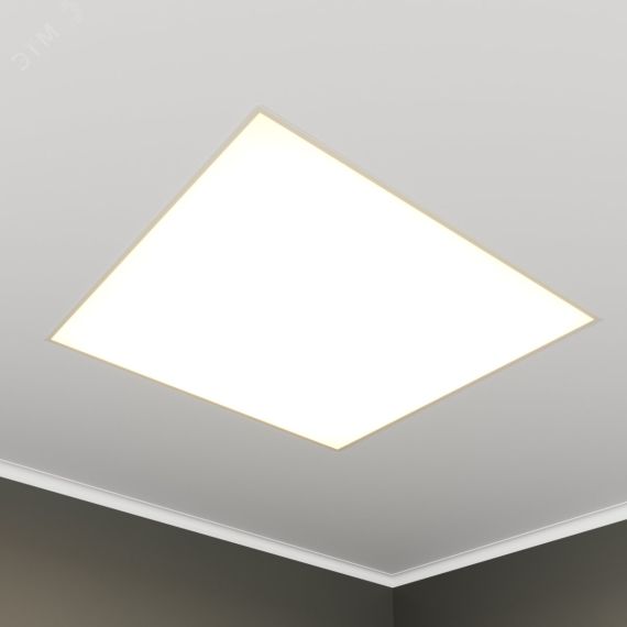 Светильник светодиодный RVE-LBX-BOX-646-VG (Квадрат 646х646х110мм 49Вт встраиваемый под шпаклевку 4000K Белый) RVElektro RVE00003394