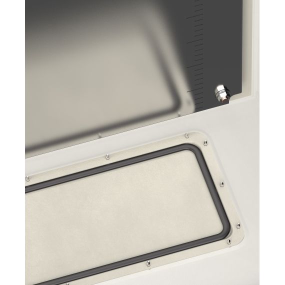 Съемный кабельный фланец облегчает установку сальников и гермовводов любого типа.