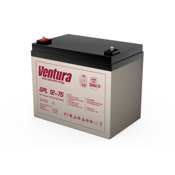 Аккумулятор 12В 80Ач Ventura GPL 12-75