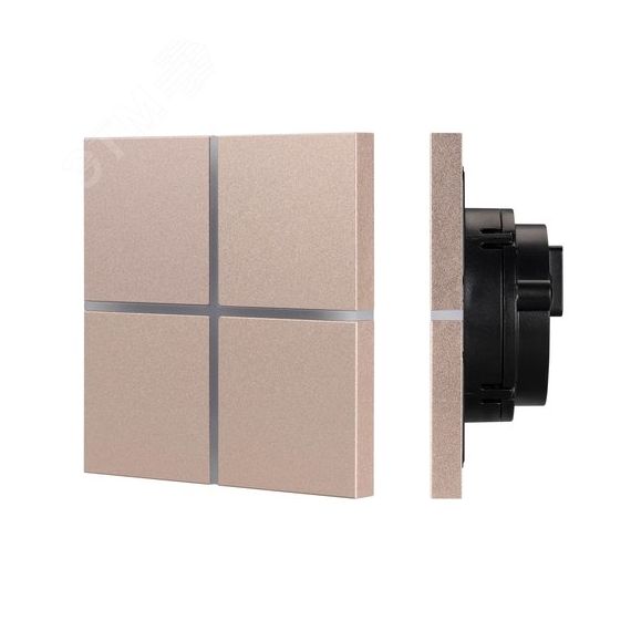 INTELLIGENT ARLIGHT Сенсорная панель KNX-304-13-IN Champagne (BUS, Frameless) (IARL, IP20 Металл, 2 года) Arlight 039670