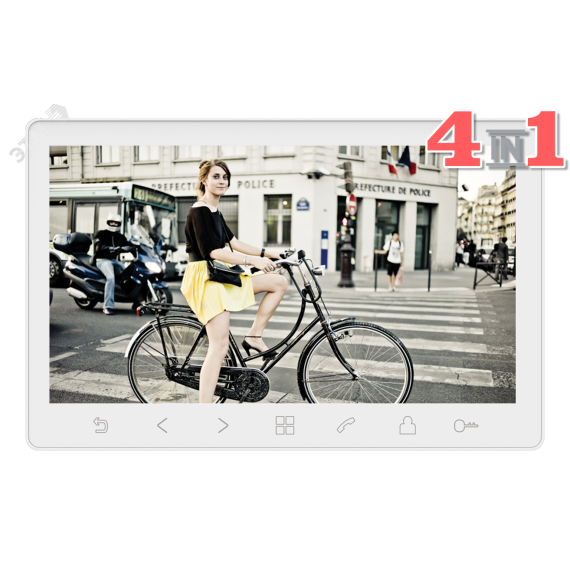 Монитор цветного видеодомофона Tantos Sherlock (White) HD SE XL