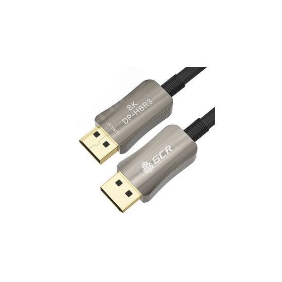 Кабель оптический DisplayPort 1.4, Ultra HD DP M на M, 20 м., высокоскоростной, черный Greenconnect GCR-54731