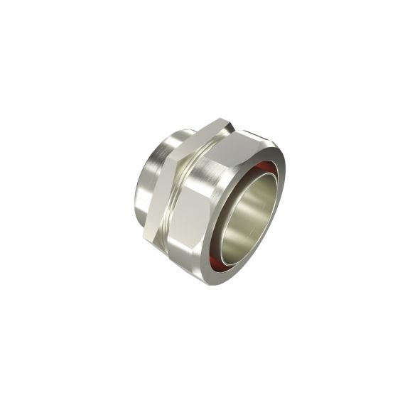 Взрывозащищенная Ex e муфта металлорукав-коробка. 50 мм. M63 х1,5Никелированная латунь. IP66/67