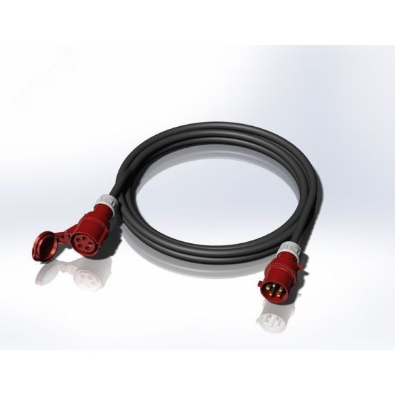 Удлинитель кабельный CEE32A/5P - CEE32A/5P IP44 XTREM H07RN-F 5G4 10м. AlpenBox 8990002