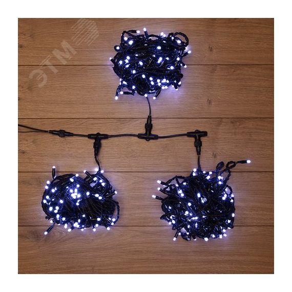 Гирлянда LED ClipLight 24 V, 3 нити по 20 м, свечение с динамикой, диоды белые Neon-Night 323-305