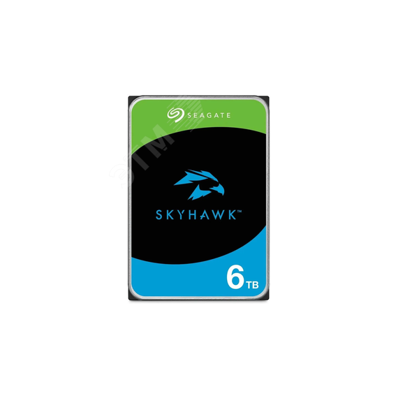 Жесткий диск 6TB SkyHawk 3.5'', SATAIII, 5400 об/мин, 256 МБ Seagate ST6000VX009