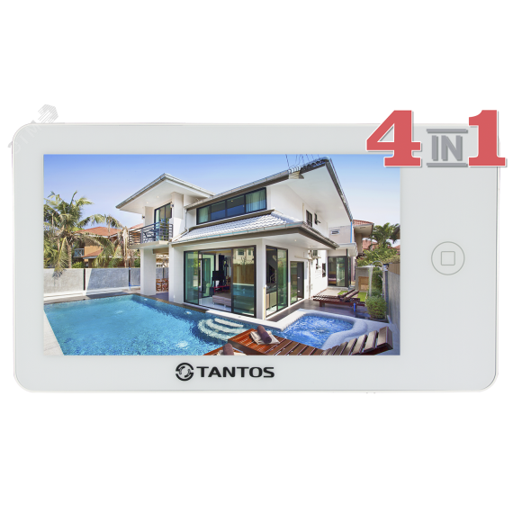 Монитор цветного видеодомофона Tantos NEO (white) HD XL