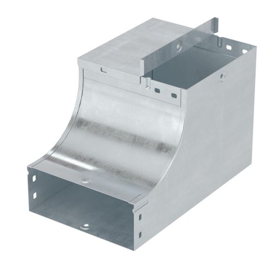 Угол CSSD 90 вертикальный внутр. переходник прав. осн. 400 H80 в комплекте с крепежными элементами и соединительными пластинами, необходимыми для монтажа, горячеоцинкованный