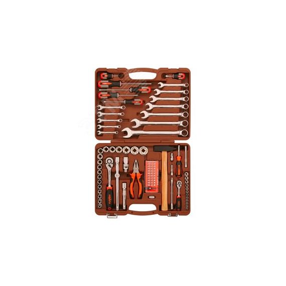 Набор инструмента универсальный 1/4'', 1/2''DR, 93 предмета Ombra OMT93S