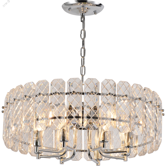 Люстра Whitney 1050-308 8 х Е14 40 Вт хрусталь (Б0061222) Rivoli Б0061222