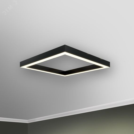 Светильник светодиодный RVE-PLS5070-BOX-530-N (Квадрат 530х530x70мм сег. 530мм 50x70мм 50Вт накладной 4000K Анод) RVElektro RVE00001260