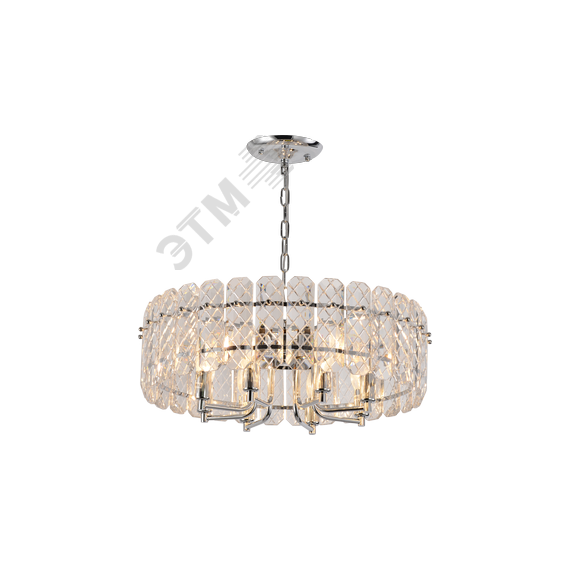 Люстра Whitney 1050-308 8 х Е14 40 Вт хрусталь (Б0061222) Rivoli Б0061222