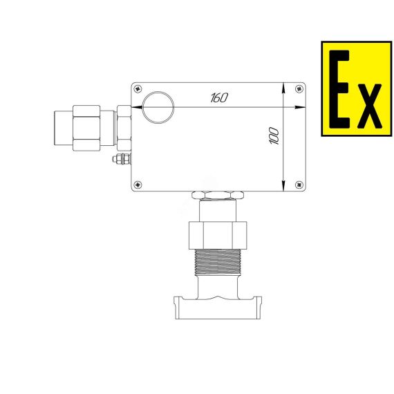 Коробка коммутационная взрывозащищенная для греющего кабеля КВМК ГК 102 СМД СМД0000000995