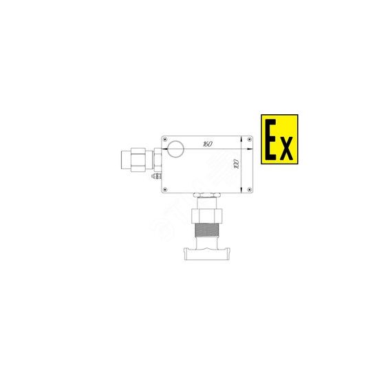 Коробка коммутационная взрывозащищенная для греющего кабеля КВМК ГК 102 СМД СМД0000000995