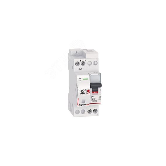 УЗДП DX3 Stop Arc 1P+N C20A 6000A (c авт. выключателем) LEGRAND 415932