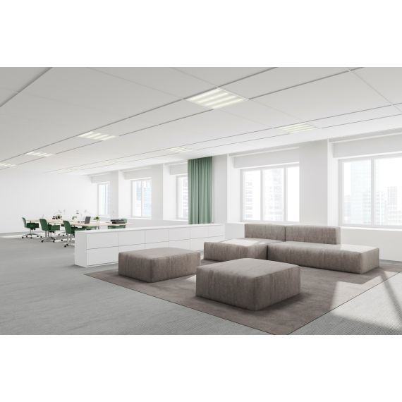 PRO Панель светодиодная ДВО 1002A 40Вт 4000К Ra>90 IP40 595х595мм опал БАП 3ч IEK