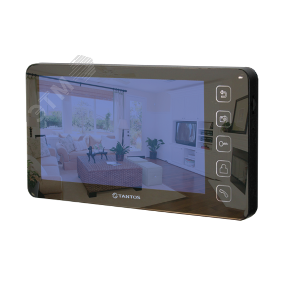 Монитор цветного видеодомофона Tantos Prime SD (Mirror) black XL