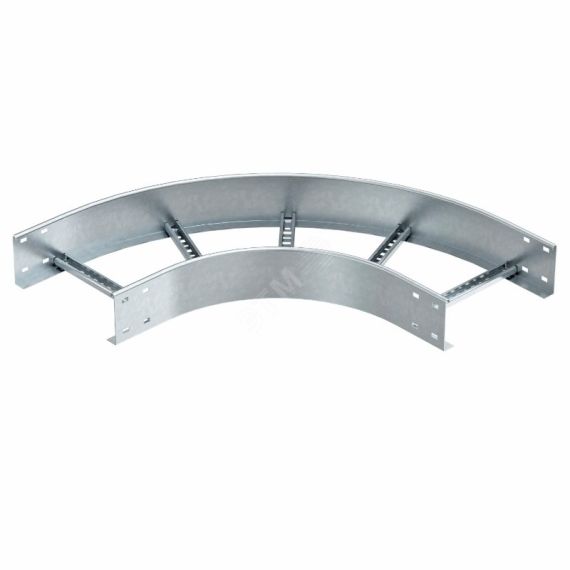 Секция угловая 90° лестничного лотка 110х300 мм   R=500мм OBO Bettermann LB 90 1130 R5 FS