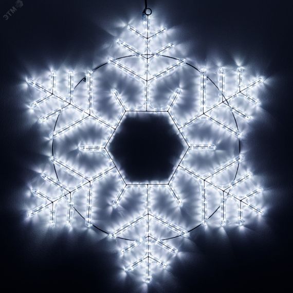 Фигура ARD-SNOWFLAKE-M10-1000x900-576LED White (230V, 35W) (Ardecoled, IP65) Arlight 034258