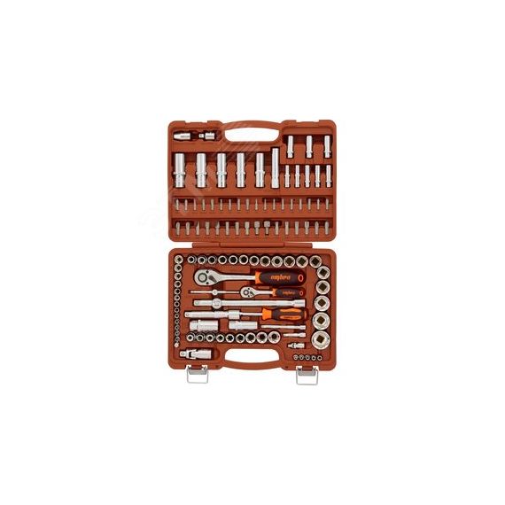 Набор инструмента универсальный 1/4'', 3/8'', и 1/2''DR, 108 предметов Ombra OMT108S