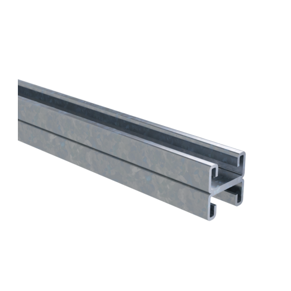 Двойной С-образный профиль 41х21, L2300, толщ.2,5 мм, нержавеющая сталь AISI 304