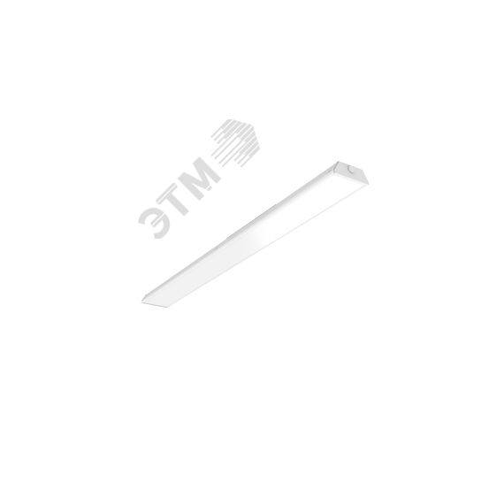 Светильник светодиодный Supermarket 1500х145х50мм 35 Вт 3000К IP40 с опаловым рассеивателем аварийный автономный постоянного действия Вартон V1-R0-00341-31OPA-4003530