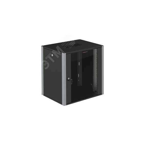 Шкаф телекоммуникационный настенный 19' 6U дверь стекло IP20. 600x600x315mm(ШхГхВ) цвет черный(RAL 9004/RAL7000) SYSMATRIX WP 6606.910
