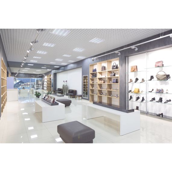 PRO Панель светодиодная ДВО 2001A 40Вт 6500К IP40 588х588мм Грильято микропризма БАП 3ч IEK