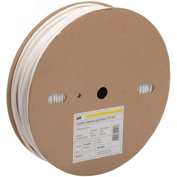 Трубка термоусадочная ТУТ 35/17.5 желтая (50м) IEK udrs-d35-50-k05