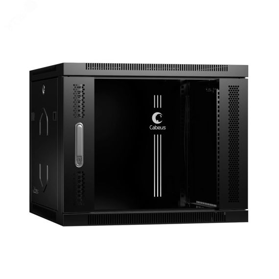 Шкаф телекоммуникационный настенный 19дюймов 9U Cabeus SH-05F-9U60/35-BK