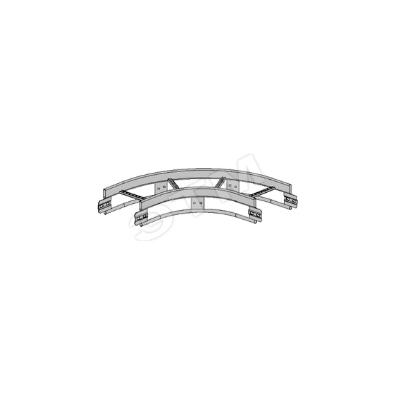 Угловой элемент 90° R=300 KSF90-600 R=300 HDG Meka 1449445