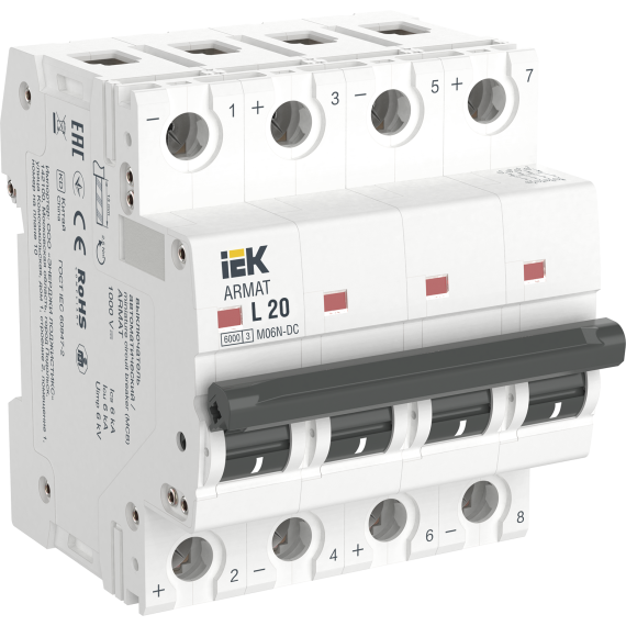 ARMAT Автоматический выключатель M06N-DC 4P L 20А IEK