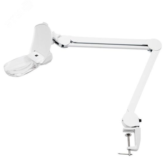 Лупа на струбцине, квадрат3D+20D, 6 LED EXPERT REXANT 31-0565