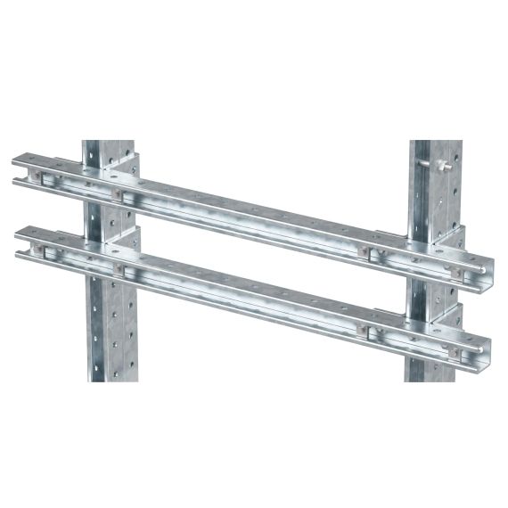 Комплект монтажных профилей на раму для крепления 1 оболочки болтами М8х80 4 шт. , горячеоцинкованный, длина 900 мм