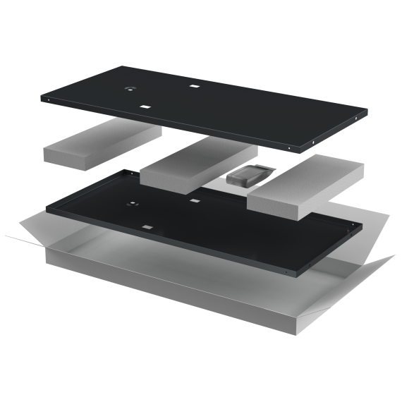 ITK LINEA N Комплект стенок боковых 600мм для шкафа 42U черный