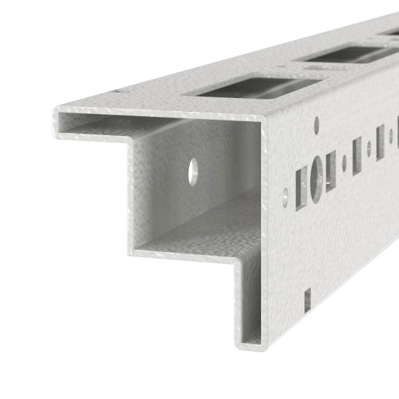 Стойки вертикальные RAL7035 для корпусов CQE, В=1400 мм, комплект - 4 шт. RAM block