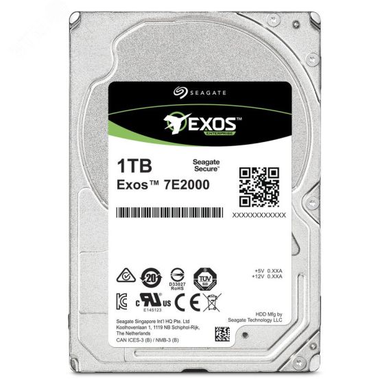 Жесткий диск 1TB Exos 7E2000 2.5'', SAS, 7200 об/мин, 128 МБ Seagate ST1000NX0333