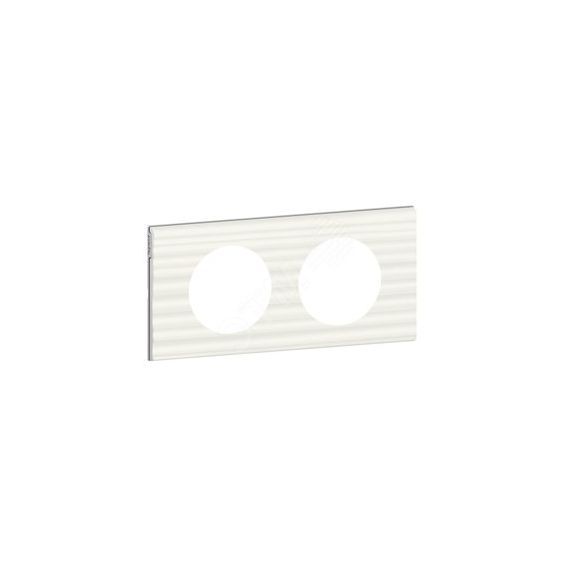 Рамка, двухпостовая, Corian белый рельеф LEGRAND 069012