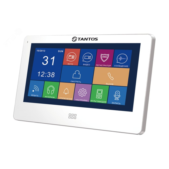 Монитор домофона цветной, 7 сенсорный экран hands-free Tantos NEO Slim white