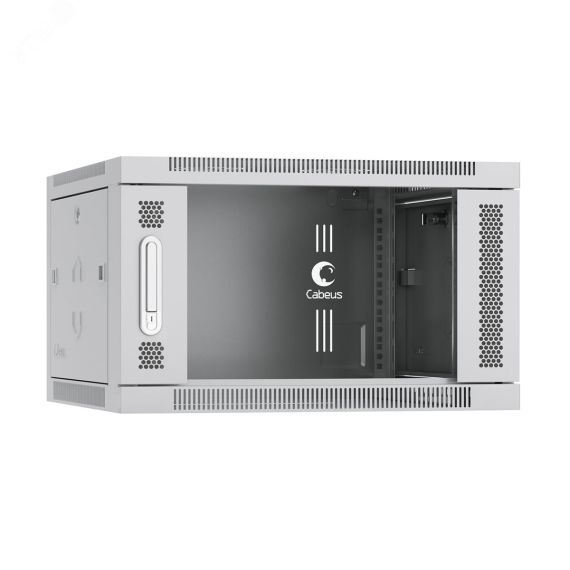 Шкаф телекоммуникационный настенный 19дюймов 6U Cabeus SH-05F-6U60/45