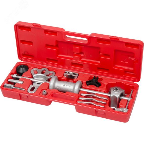 Обратный молоток универсальный с принадлежностями кейс 17 предметов Мастак 100-40017C