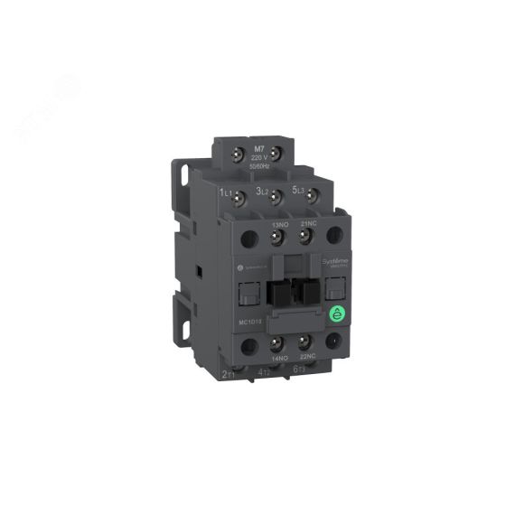 КОНТАКТОР MC1D 3P 18A НО+НЗ 220VDC SE (Systeme) MC1D18MD